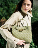 Étoile Woven Leather Mini Bag - Light green