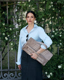 Madaline Textured Leather Structured Bag