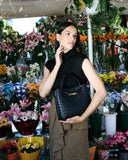 Étoile Woven Leather Mini Bag - Black