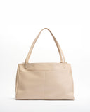Chantal Large Leather Tote Bag - White