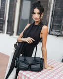 Chianti Black Long Shoulder Bag