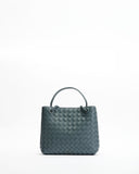Étoile Woven Leather Mini Bag - Blue powder
