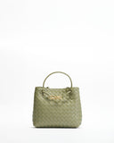 Étoile Woven Leather Mini Bag - Light green