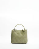 Étoile Woven Leather Mini Bag - Light green