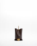 Harper Leather Handbag with Gold Handle
