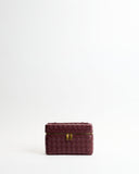 Lady Bordeaux Weave Vanity Bag