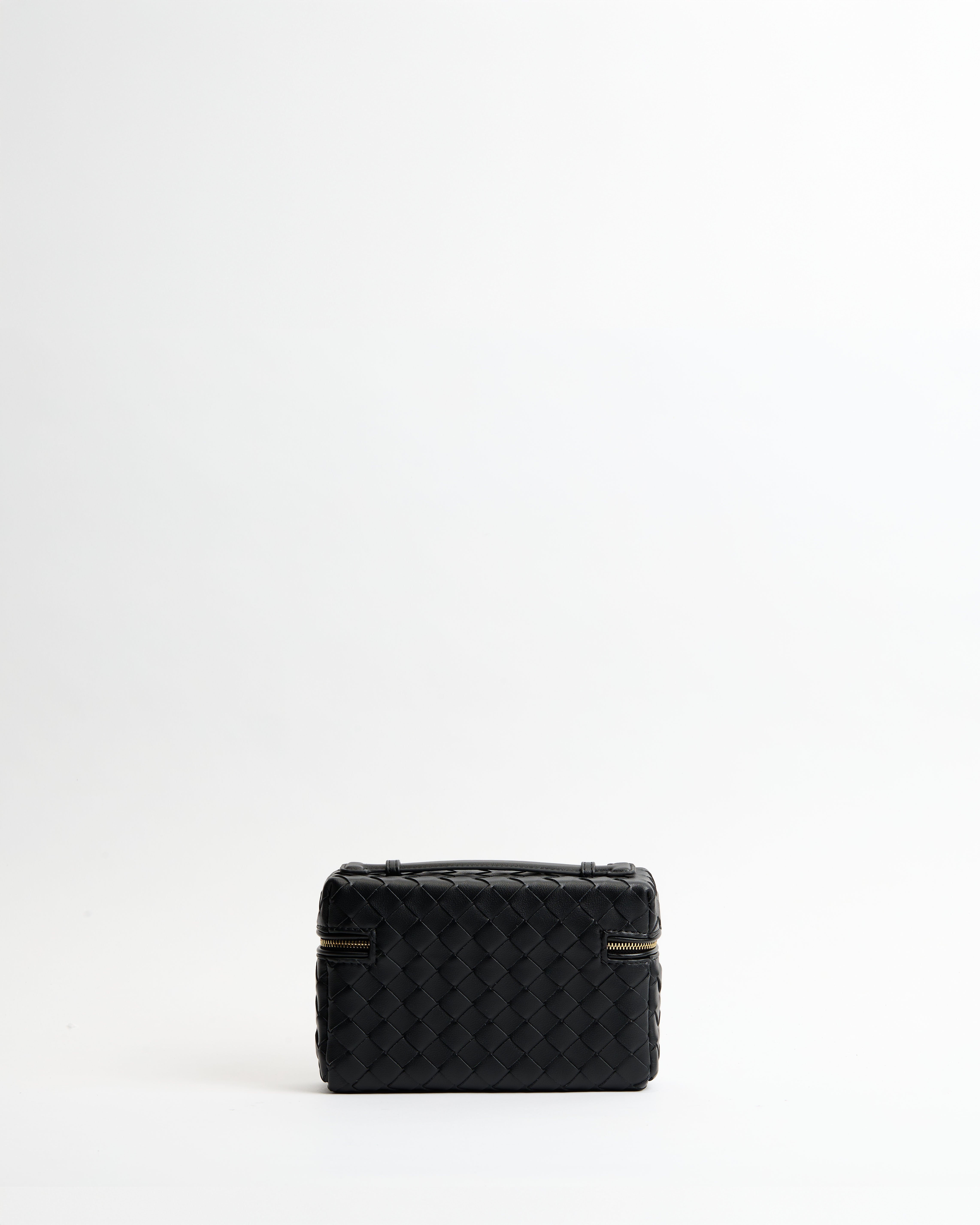 Lady Black Weave Vanity Bag – TSB