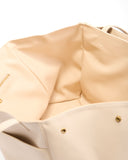 Chantal Large Leather Tote Bag - White